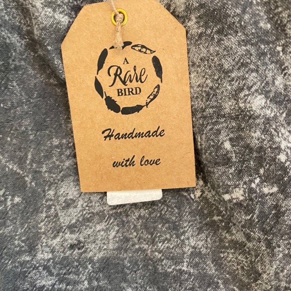 A Rare Bird Freedom Genie Pants OS Vintage Black Cotton Linen Boho Grunge unisex - Picture 14 of 15